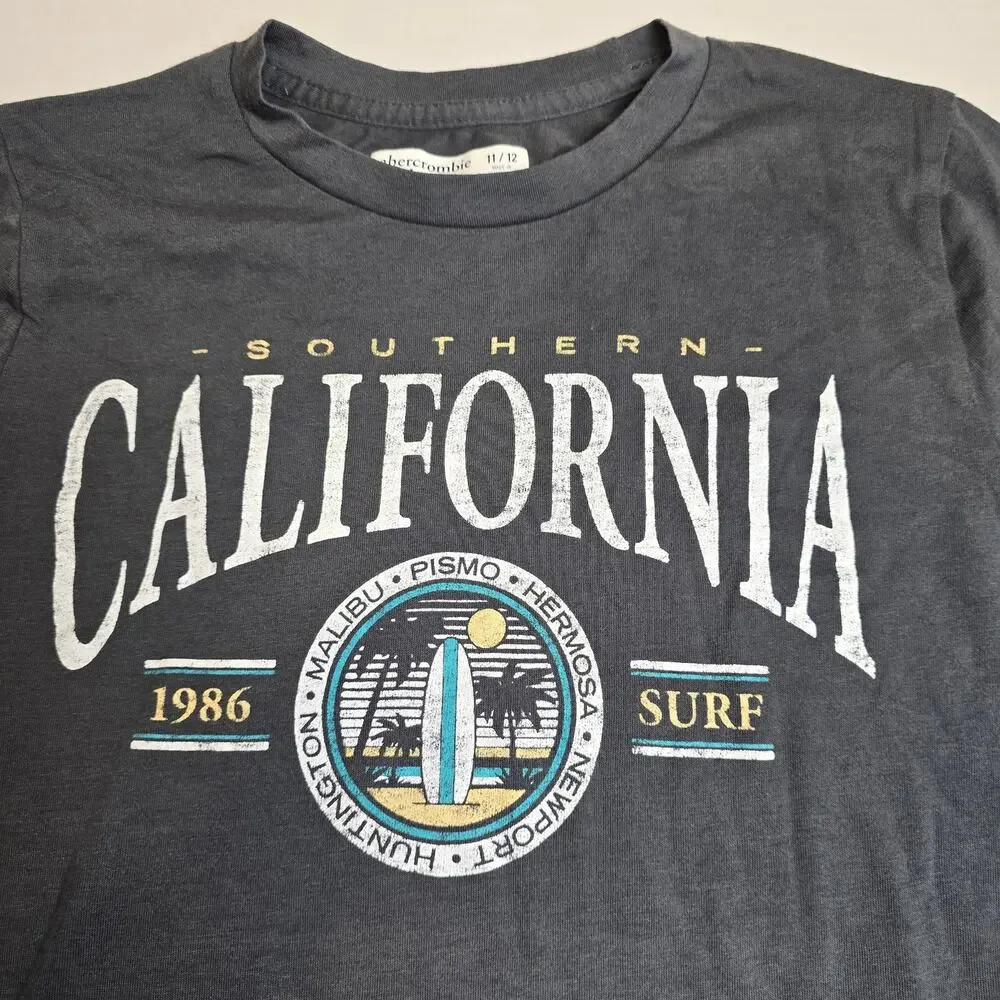 Abercrombie & Fitch Southern California Short Sleeve Tee Size 11/12 Surf